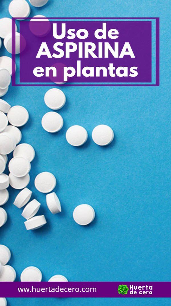 Uso de aspirina en las plantas